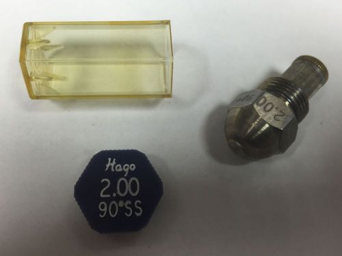 HAGO 2.00 GPH 90 DEGREE SS SEMI SOLID NOZZLE (20090SS, 030G2390)