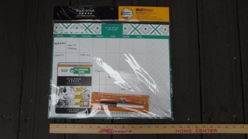 Five Star Wall Mates Dry Erase Planning Grid College Edition 12&#034; x 15&#034; Reusable