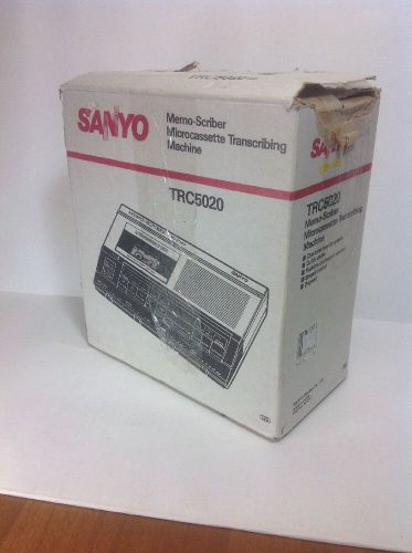Sanyo TRC 5020 Memoscriber Microcassette Transcriber New NIB w/ Foot Control