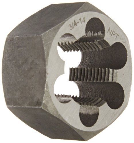 Drill america dwt series qualtech carbon steel hex pipe threading die, 3/4&#034;-14 for sale