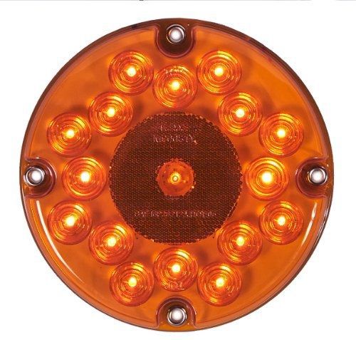 Maxxima m90081y amber 7&#034; round park/turn bus light for sale