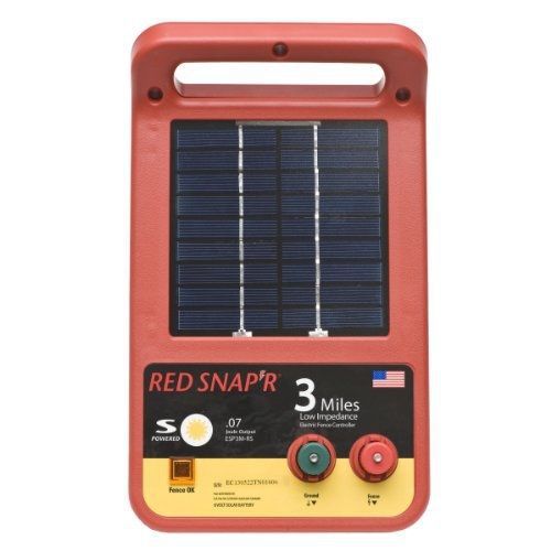 Red Snap&#039;r ESP3M-RS 3-Mile Solar Low Impedance Charger