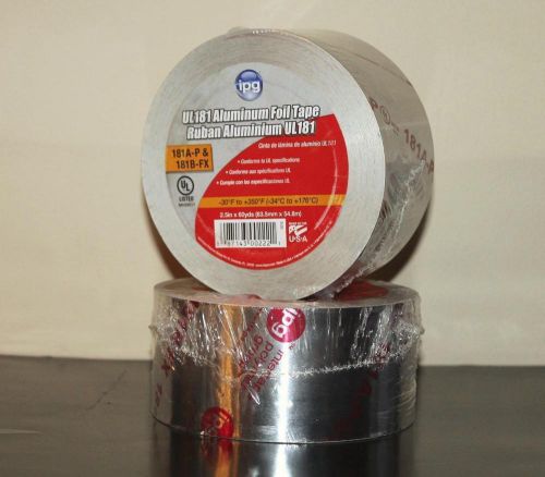 2ct lot ipg ul181 ul181a-p /181b-fx 2.5&#034;x 60yds ruban aluminum foil tape new for sale