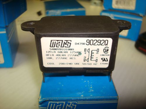 Mars 90292 q switching relay 208/240 volt coil new old stock free shipping for sale