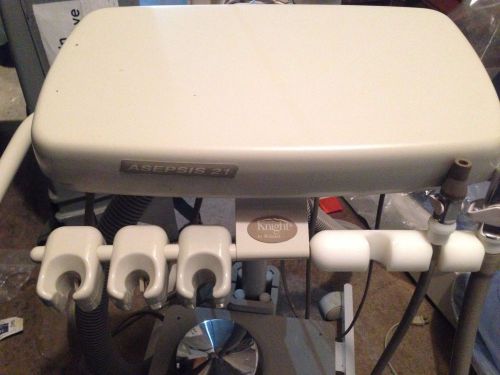 Knight by midmark asepsis 21 duo doctor&#039;s assistant&#039;s cart hygienist delivery for sale