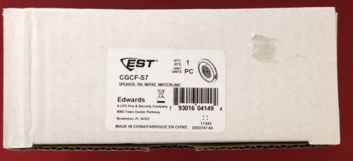 EST EDWARDS CGCF-S7 Genesis Round Ceiling Speaker White 70V fire marking GC-S7