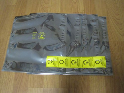 5 NEW STATIC SHIELDING BAGS with labels / seals,  SCC 1000 10&#034;X12&#034;, Anti-Static