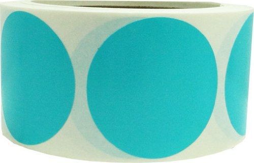 InStockLabels.com 2&#034; Inch Round Teal Color Coding Dot Labels - 500 Colored
