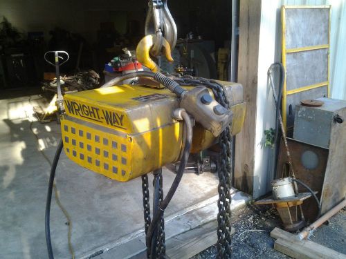 Acco wright-way 1/2 ton electric hoist single phase 110 budget~cm~coffing~yale for sale