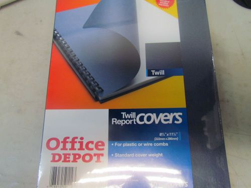 BINDING COVERS - Office Depot brand twill report covers - pack of 50 Blue