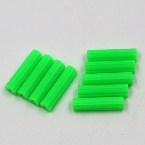 Plastic expansion pipe green rubber stopper wall plug expander screw for sale
