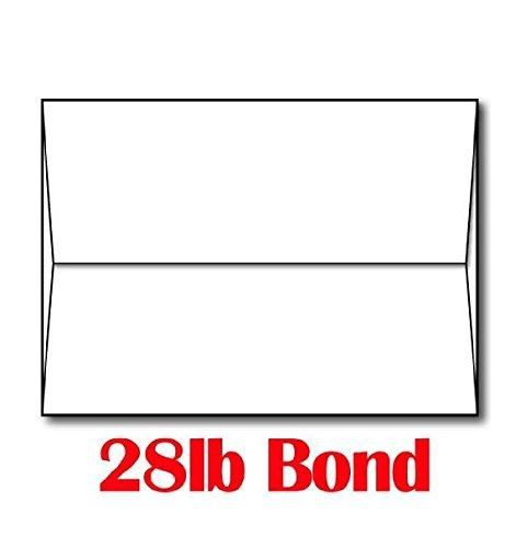 Limited Papers 28lb/70lb Bright White A7 Envelopes (5 1/4&#034; x 7 1/4&#034;) - 100