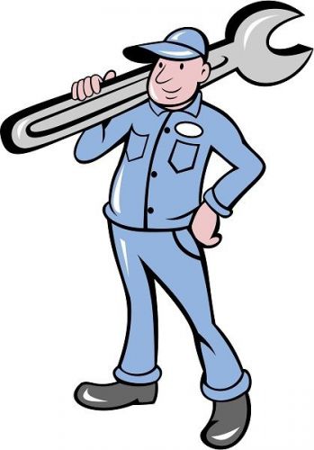 30 Custom Big Wrench Repairman Personalized Address Labels