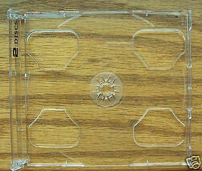 400 New Double CD Smart Trays, Clear- YL29LOGO