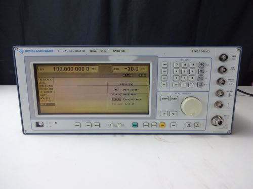 As-Is - R&amp;S SMIQ-03E Signal Generator