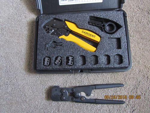 2 Sargent Tools TK 2150 Coaxial Crimp Tool Kit &amp; 28-24    24-20,Two Tools