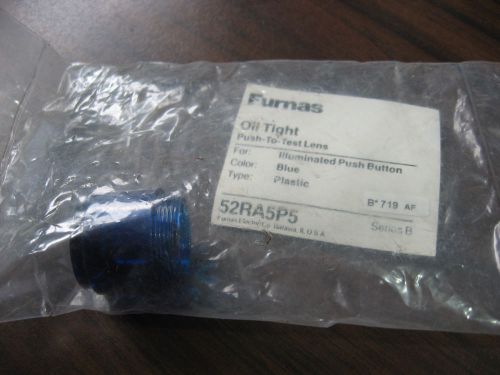 New Furnas 52RA5P5 Blue Plastic Push to Test Cap For Illuminated Push Buttons