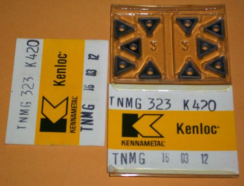 20 TNMG 323 K420 Kennametal Kenloc Uncoated Carbide Indexable Cutting Inserts