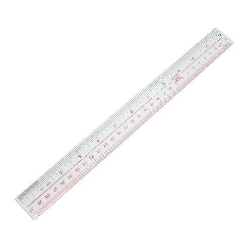 Amico 12&#034; 30cm Lenth Clear Plastic Straight Ruler