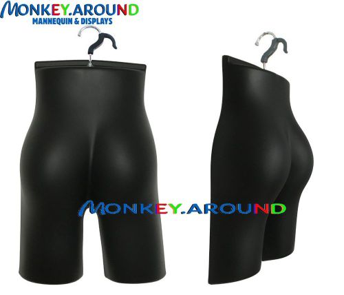 Mannequin female black butt booty body torso form display women clothing +1 hook for sale