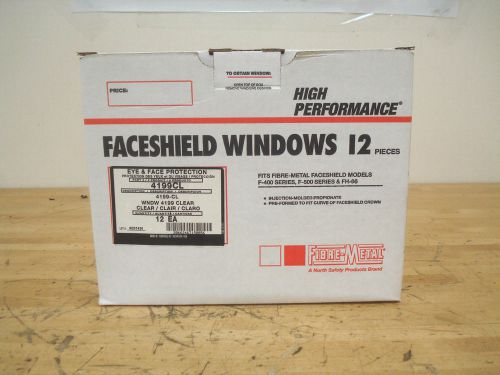 Fibre-Metal 4199CL Faceshield Visor, Clear, Box of 12