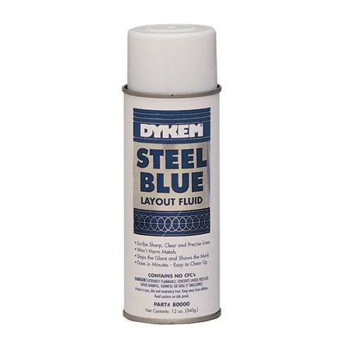 DYKEM Steel Blue™ Layout Fluid-Container Size: 12 oz. Aerosol MODEL : 80000