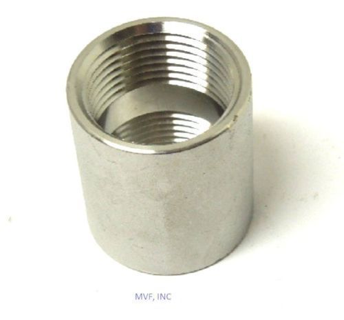 COUPLING 1/8&#034; NPT 150# 304 STAINLESS STEEL BREWING PIPE FITTING &lt;721.WH