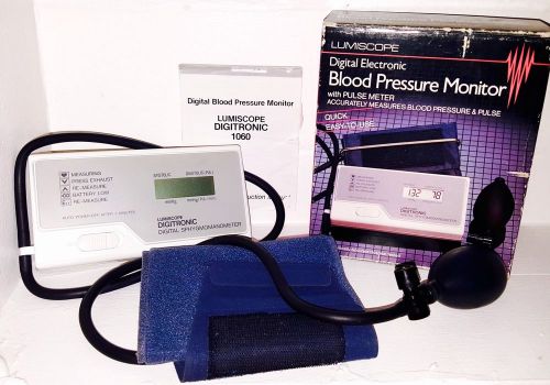 Lumiscope Digital Electronic Blood Pressure Monitor,Pulse Meter&amp;Cuff,Model 1060N