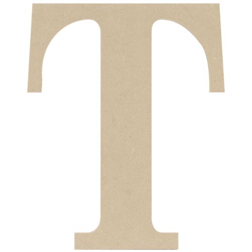 &#034;MDF Classic Font Wood Letters &amp; Numbers 9.5&#034;&#034;-T, Set Of 6&#034;
