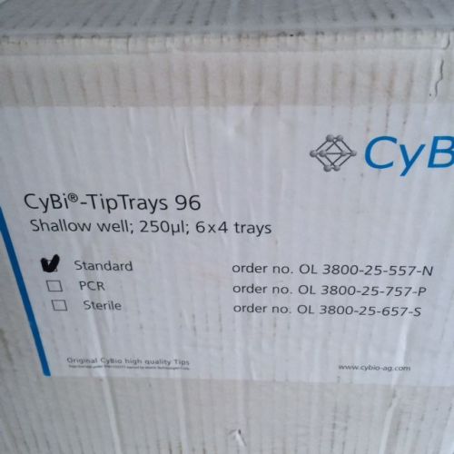 CYBIO Cybi-Tip-Trays 250 UL 6x4 trays, PCR, CyBi-TipTray 96