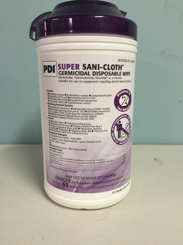 PDI Super Sani-Cloth Germicidal Surface Wipes 7.5&#034;x15&#034; 65 count Q86984