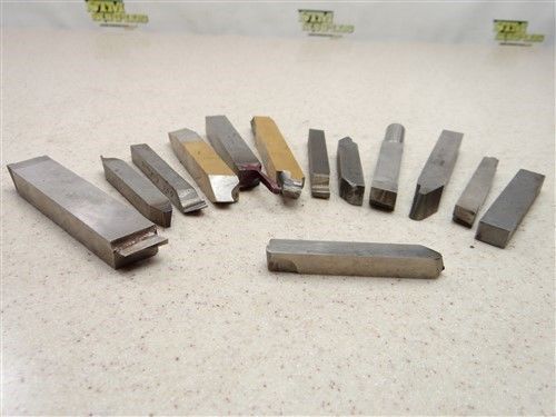 LOT OF 13 HSS TOOL BITS 3/8&#039;&#039; TO 41/64&#039;&#039; USA