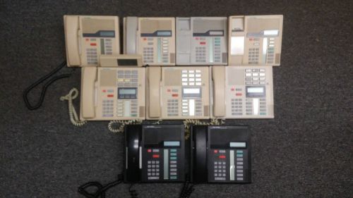 Norstar &amp; Meridian NT8B30AE, NT8B30, NT8B20AF Business Phones Lot of 9!