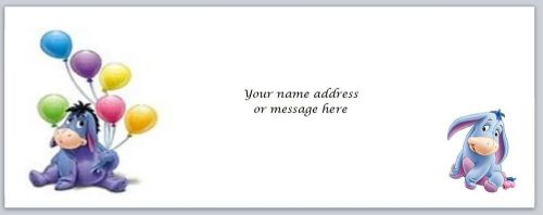 30 Personalized Return Address Labels Eeyore Buy 3 get 1 free (bo738)