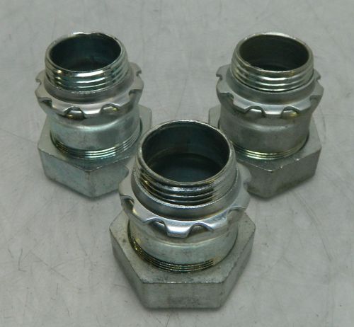 3 - New Cooper Crouse Hinds 1&#034; Compression Box Connectors, Warranty
