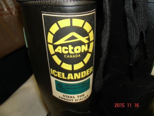 ACTON ICELANDER STEEL TOE- INSULATED WATERPROOF SAFETY BOOTS SIZE 9