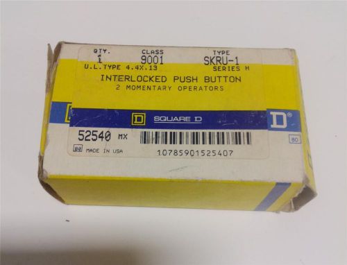 SQUARE D INTERLOCKED PUSH BUTON WITH 2 MOMENTARY OPERATORS SKRU-1
