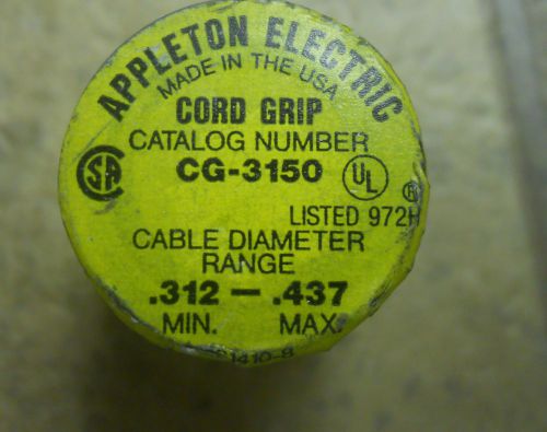 New! Appleton Electric Aluminum Connector, CG-3150
