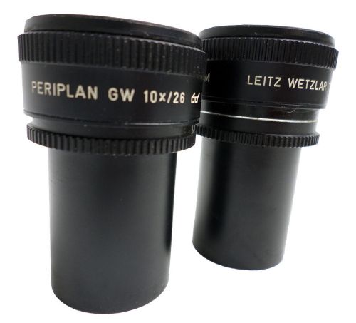 Leitz Wetzlar Microscope Eyepieces Periplan GW 10X/26