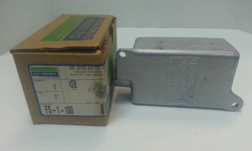O z gedney fs-1-100 mallable iron fs-fd device box for sale