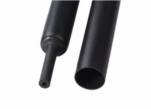 ?52mm Adhesive Lined 4:1 Black Waterproof Heat Shrink Tubing 1.22M Tube Sleeve