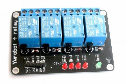 1pcs 5V 4 Channels Relay Module For 51 ARM PIC AVR DSP MSP430 GOOD
