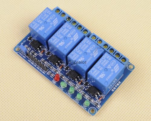 For Arduino 4-Channel Relay Module with Optocoupler Low Level Triger 24V