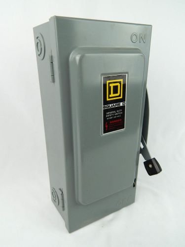 Square d safety switch d222n series e2 single throw solid neutral 240v 60 amp for sale