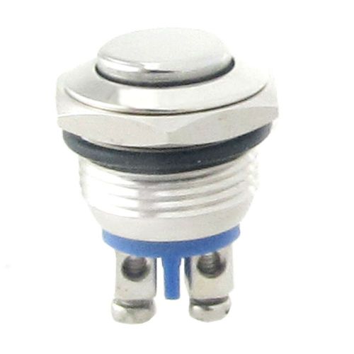 Normally open no n/o 16mm metal momentary round push button switch gy for sale