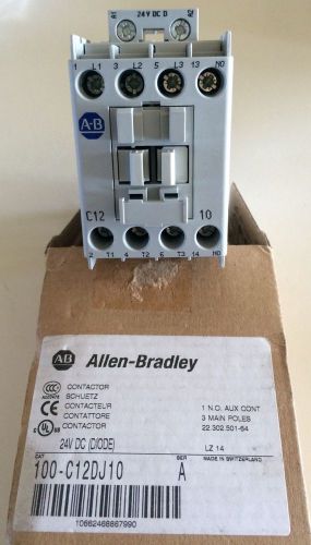 Allen bradley ab iec contactor 100-c12dj10 ser. a for sale