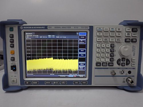 Rohde &amp; schwarz fsv13,signal and spectrum analyzer 10 hz to 13.6 ghz  w/options for sale