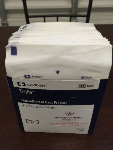 Covidien telfa non-adherent pads prepack 4&#034; x 3&#034; 50ct. for sale