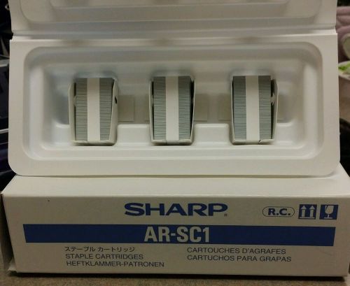 2 Boxes SHARP AR-SC1 9 Staple Cartridges, Lot of 2,  6 Refills in all.