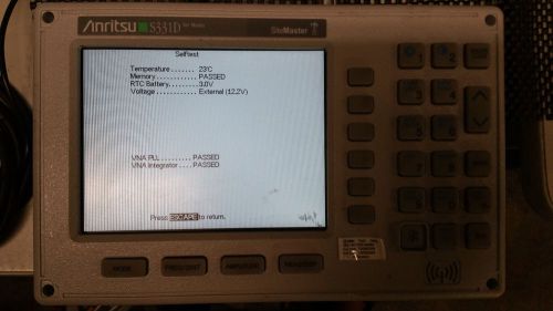 Anritsu model s331d site master cable and antenna analyzer for parts / repair for sale